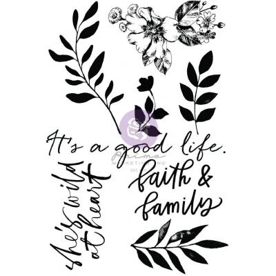 Prima Marketing Watercolor Floral Clear Stamps - Watercolor Floral